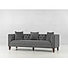 Manchester 3 seater Velvet Sofa in Grey Color