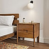 Carol Wooden Bedside Table in Natural Finish