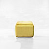 Cube Ottoman with storage (Velvet, Yellow)