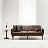 Autumn 3 Seater Velvet Sofa (Velvet, Brown)