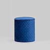 Mable Ottoman (Velvet, Blue)