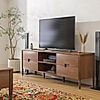 Hutch Wooden TV Unit (Natural Finish)