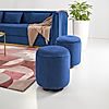 Luxor Storage Ottoman in Blue Color