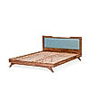 Nirvana Wooden Bed Without Storage (Queen Size, Natural Finish)