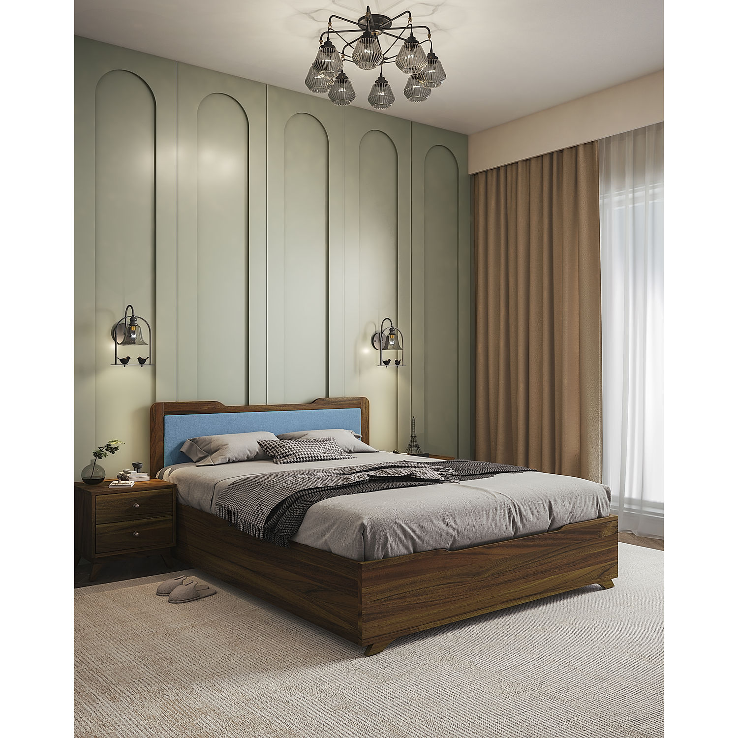 Buy Nirvana Bed with storage Queen size Online at Furnmill 492764