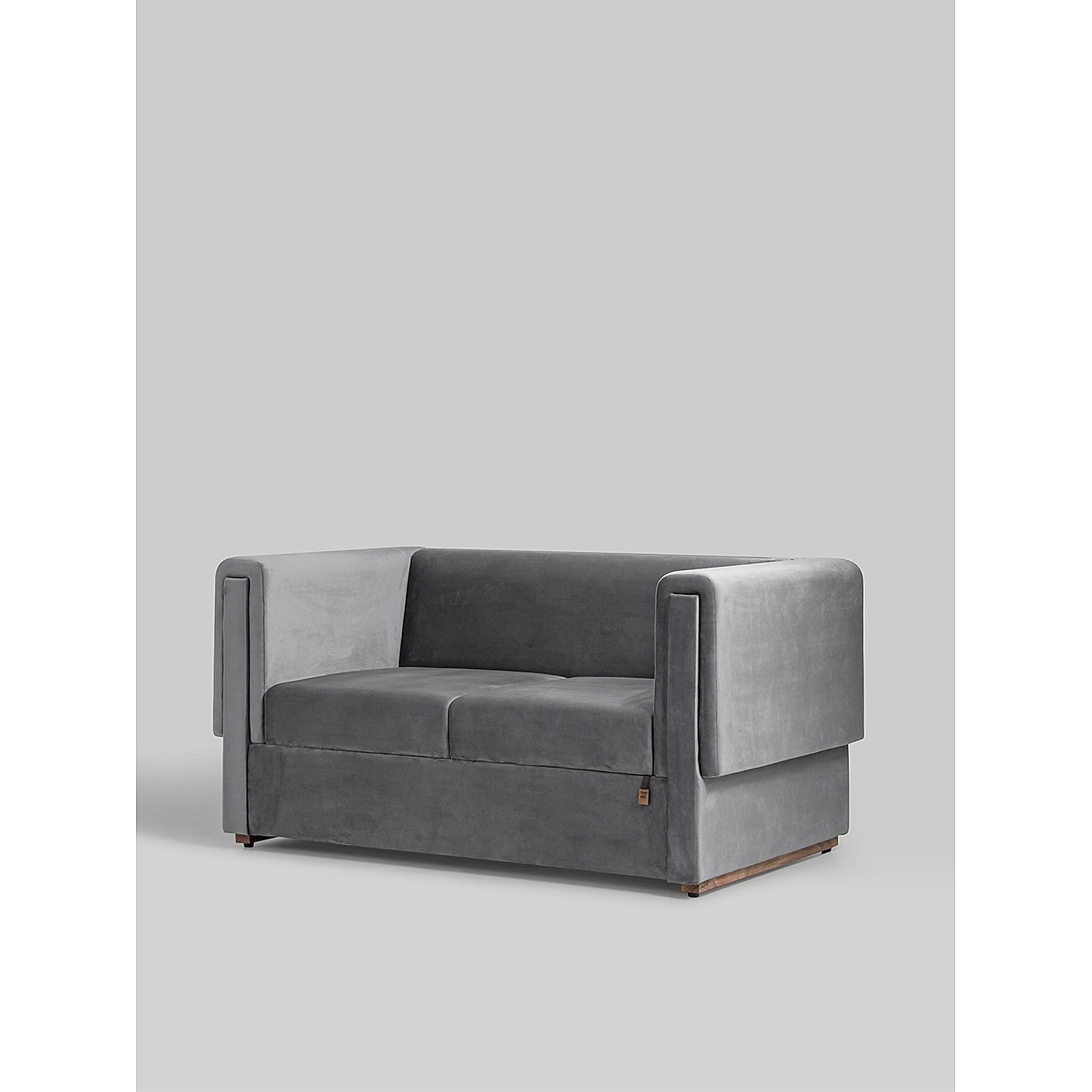 Buy Eldric 2 Seater Sofa (Velvet, Graphite Grey) at 42% OFF Online