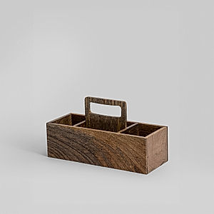 Sedate Wooden Organizer (Natural Finish)