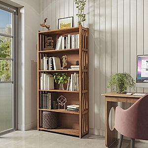 Clark Wooden Bookshelf (Natural Finish)