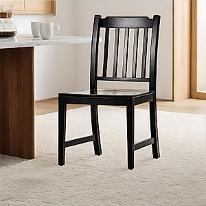 Jackson Wooden Dining Chair - Set of 2 - Ebony Finish