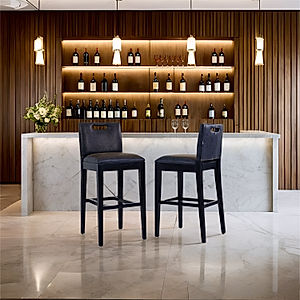Milan Wooden Bar Chair 