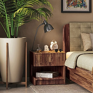 Doxy Wooden Bedside Table (Left)