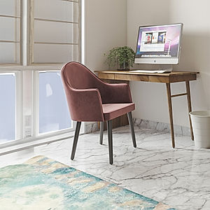 Lea Accent Chair (Velvet, Mauve)