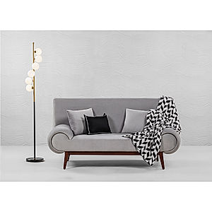 Kow Tow 2 seater Velvet Sofa in Grey Color