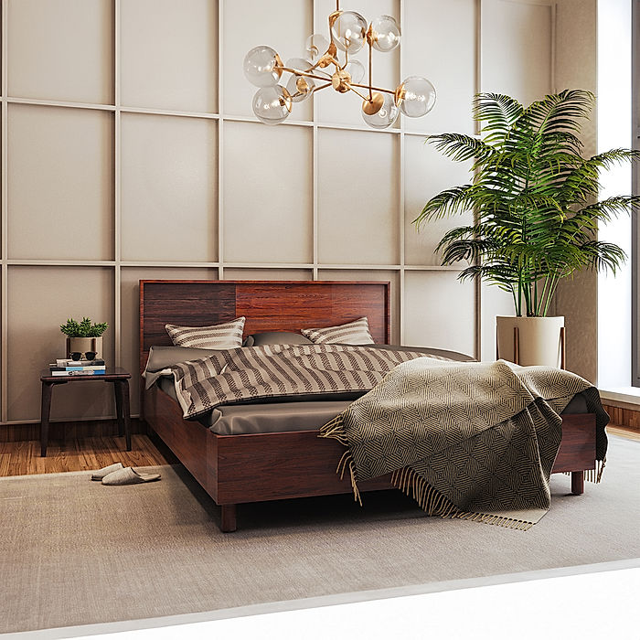 Emma Queen Size Wooden Bed