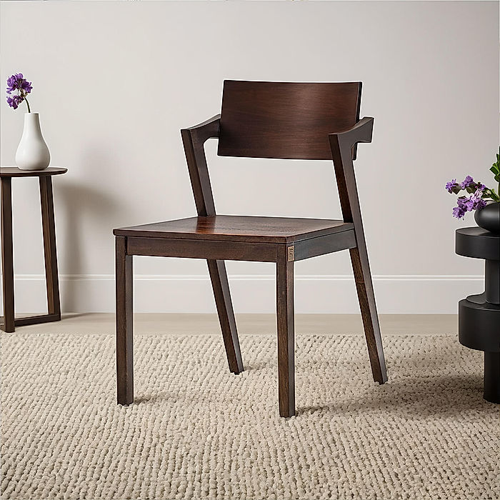 Quaint Wooden Accent Chair (Set of 2)