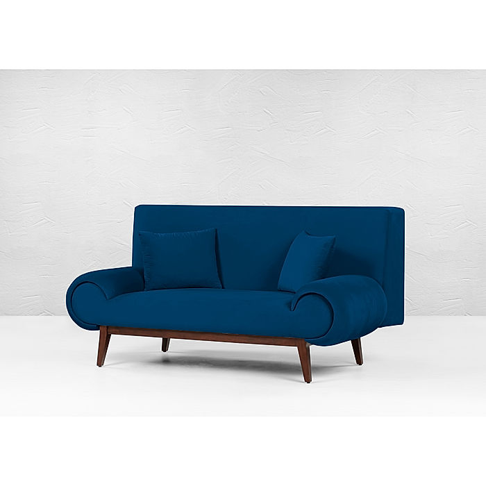 Kow Tow 2 seater Velvet Sofa in Blue Color