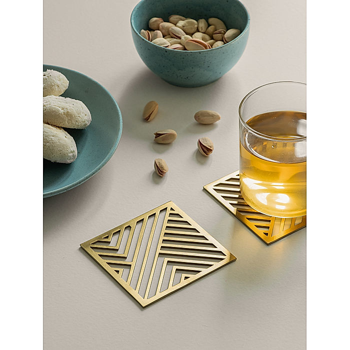 Sigma Metal Coasters - Set of 6