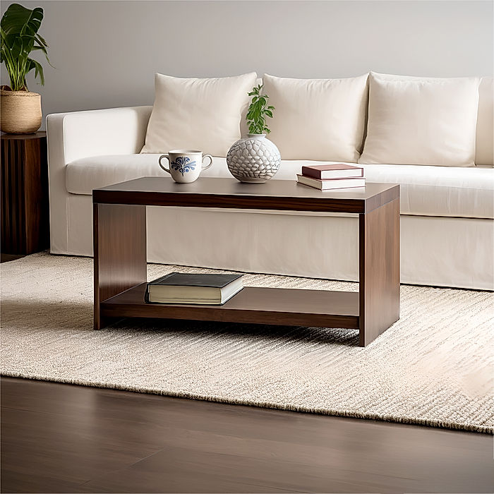 Bali Wooden Coffee Table (Dark Walnut)