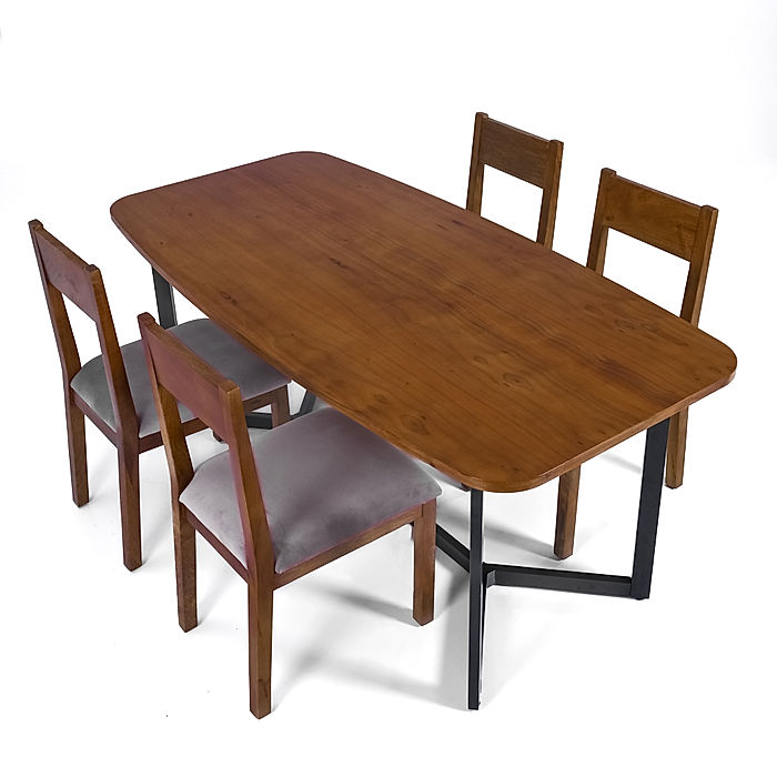 Willow Wooden 6 Seater Dining Table 