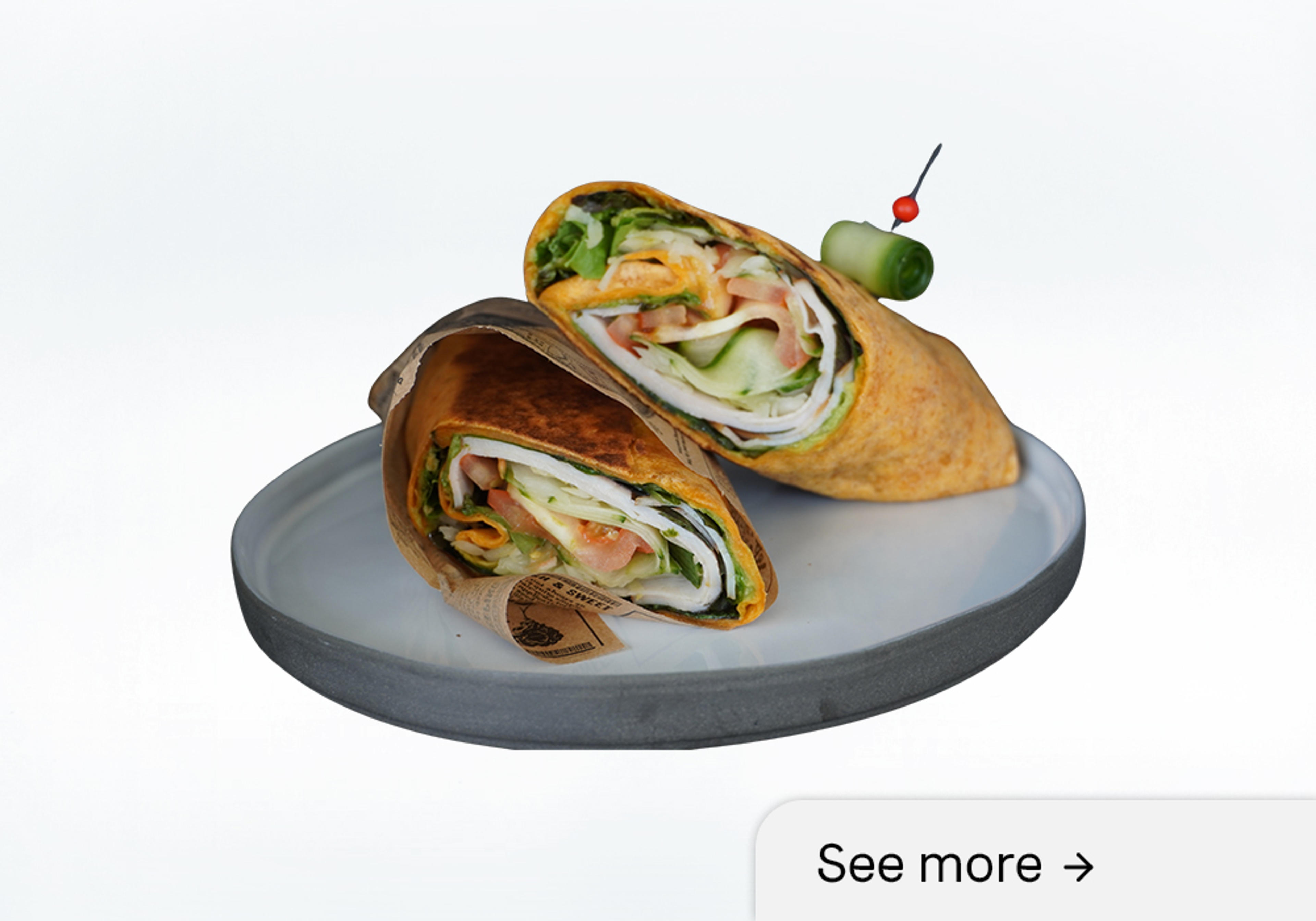Wrap with chicken