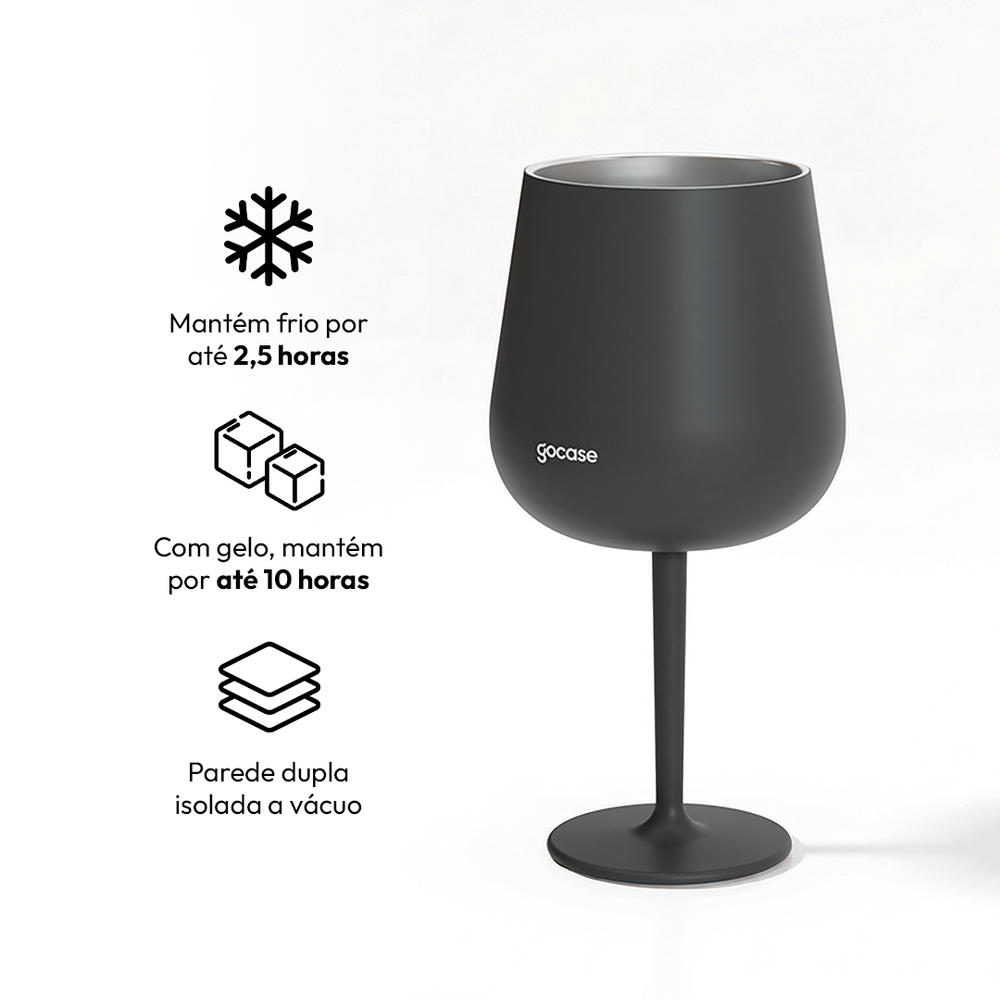 Taça Térmica Drink + Ebook - CBF - Escudo - Taça Drink 420ml - Ebook