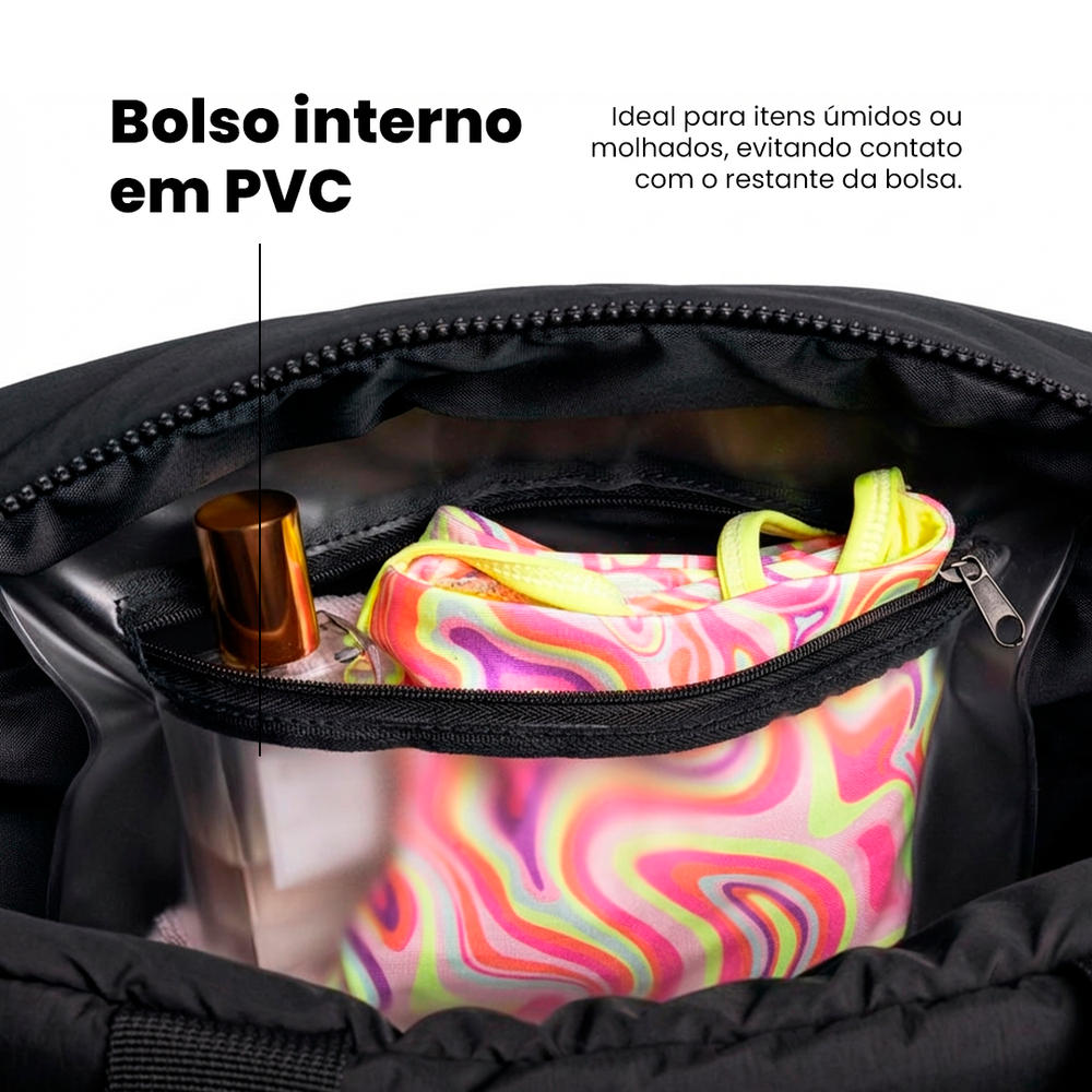 Bolsa Puffer - Vinho