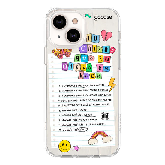 Capinha para celular 10 Coisas Que Odeio Em Você