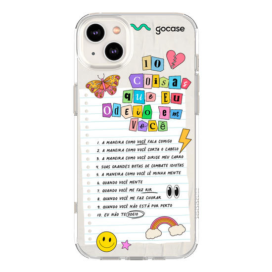 Capinha para celular  10 Coisas Que Odeio Em Você