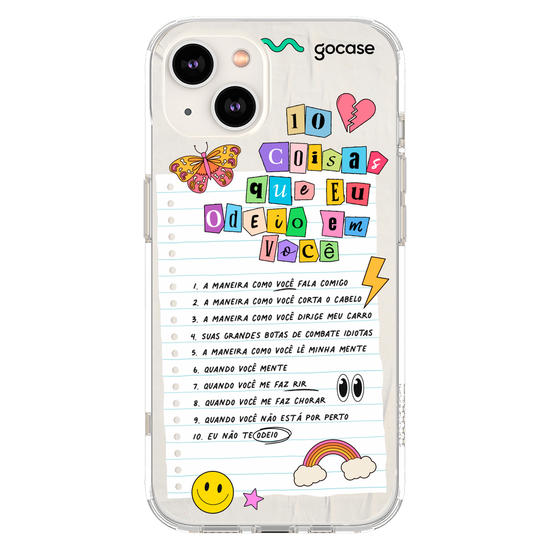 Capinha para celular  10 Coisas Que Odeio Em Você