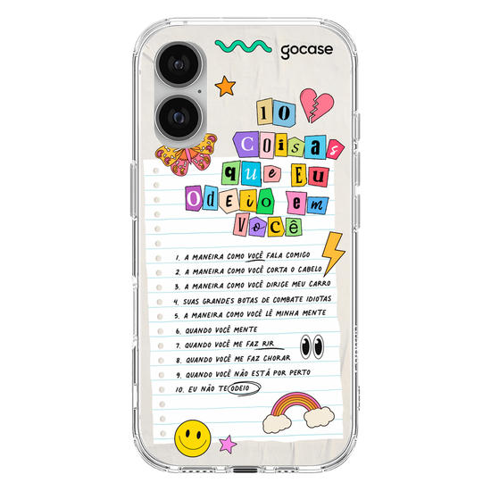 Capinha para celular  10 Coisas Que Odeio Em Você