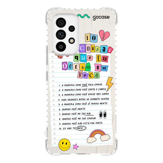 Capinha para celular  10 Coisas Que Odeio Em Você