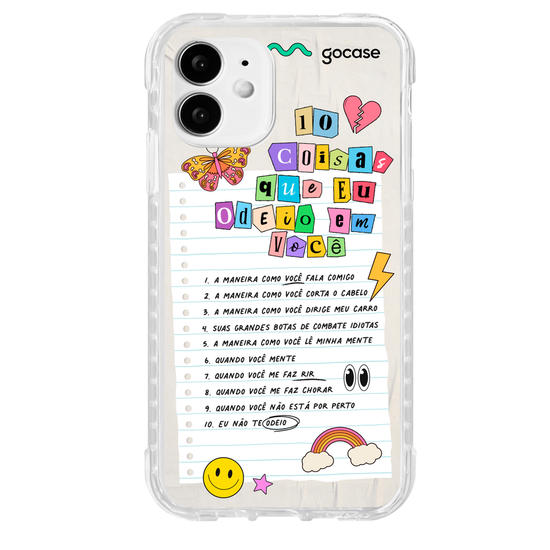 Capinha para celular  10 Coisas Que Odeio Em Você