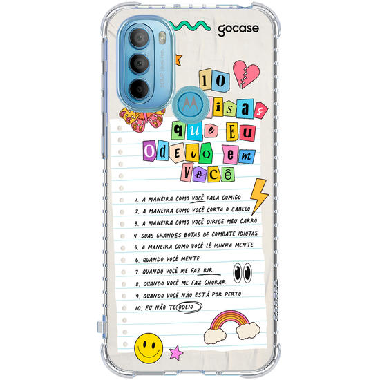 Capinha para celular  10 Coisas Que Odeio Em Você