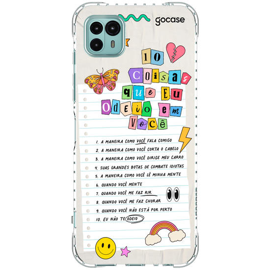 Capinha para celular  10 Coisas Que Odeio Em Você