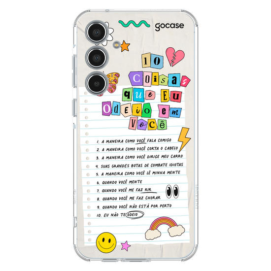 Capinha para celular  10 Coisas Que Odeio Em Você