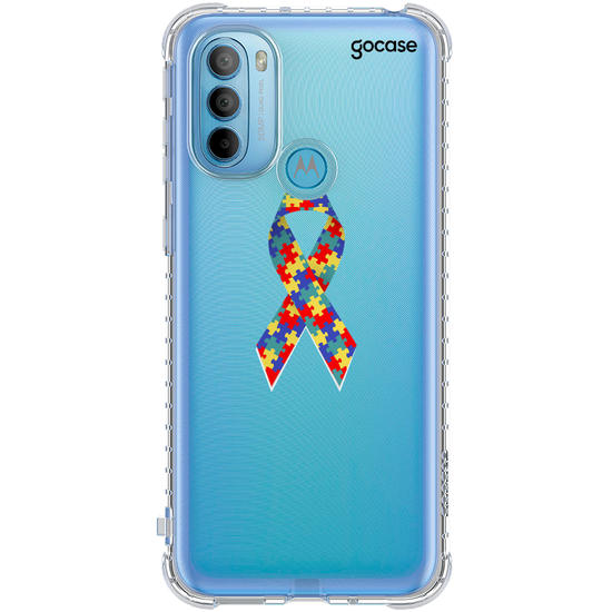Capinha para celular Abril Azul Laço