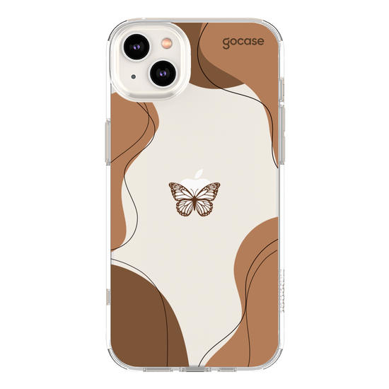 Capinha para celular Capinha Para Celular -  Formas Abstratas com Borboleta