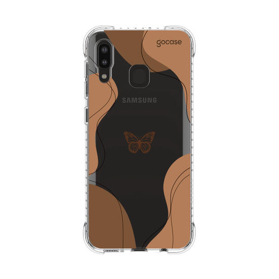 Capinha para celular Capinha Para Celular -  Formas Abstratas com Borboleta