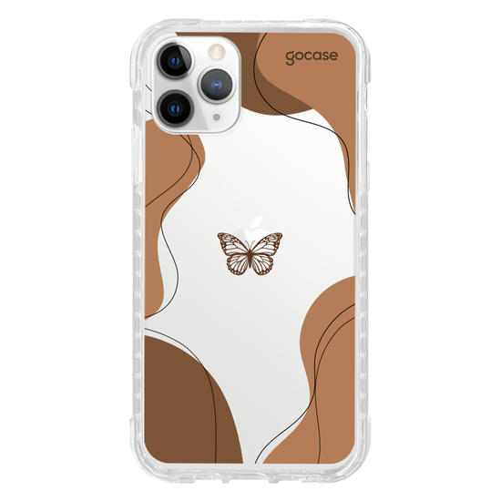 Capinha para celular Capinha Para Celular -  Formas Abstratas com Borboleta