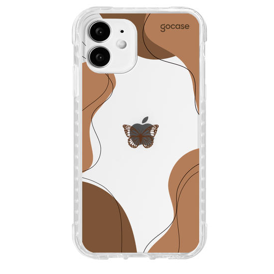 Capinha para celular Capinha Para Celular -  Formas Abstratas com Borboleta