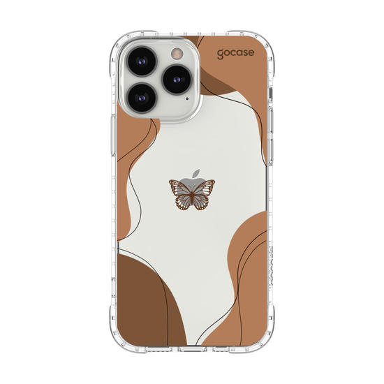 Capinha para celular Capinha Para Celular -  Formas Abstratas com Borboleta