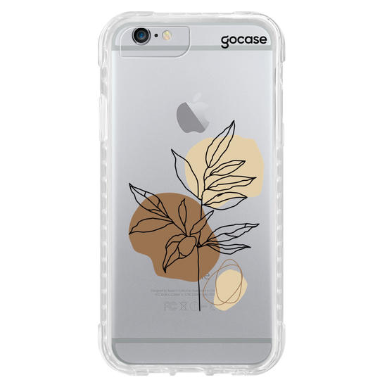 Capinha para celular  Formas Abstratas e Folhas