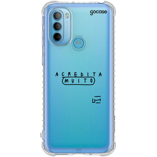 Capinha para celular  acredita muito