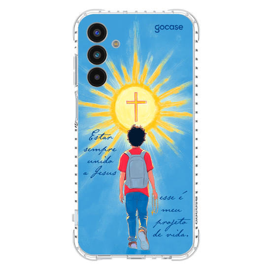 Capinha para celular  Carlo Acutis - Unido a Jesus