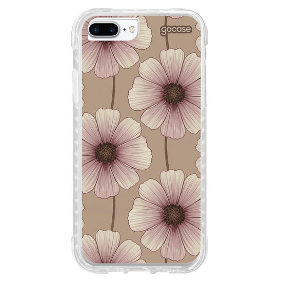 Capinha para celular  Aesthetic Brown Flowers