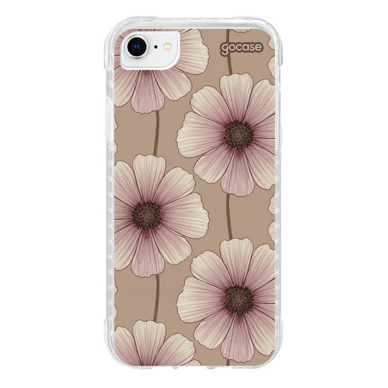 Capinha para celular  Aesthetic Brown Flowers