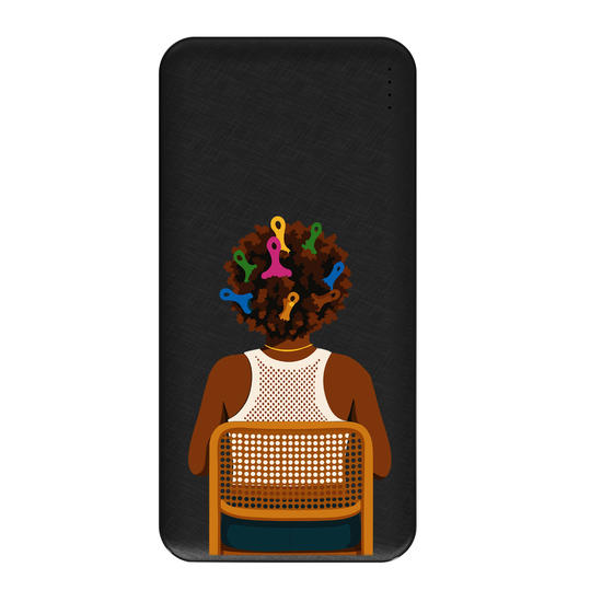 Carregador Portátil Fast Charge - Afro Hair