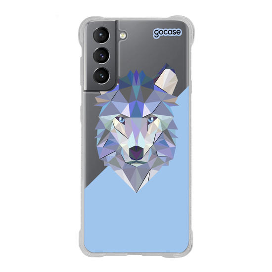 Capinha para celular Animal Geométrico - Lobo