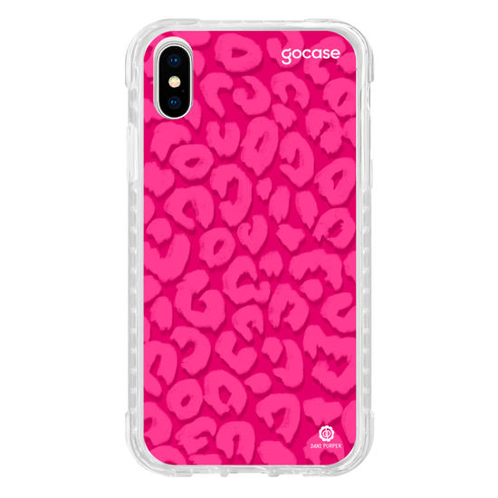 Capinha para celular Animal Print Onça Rosa