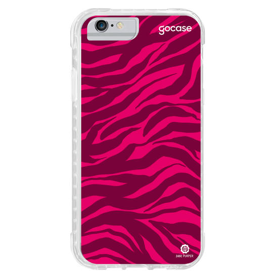 Capinha para celular Animal Print Rosa